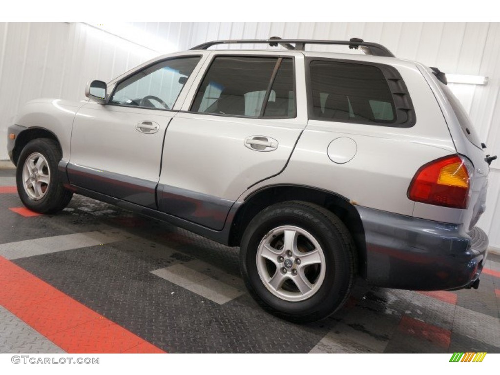 2004 Santa Fe GLS 4WD - Pewter / Gray photo #11