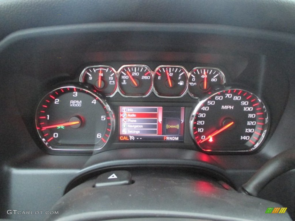 2015 GMC Sierra 1500 SLE Double Cab 4x4 Gauges Photo #98878102