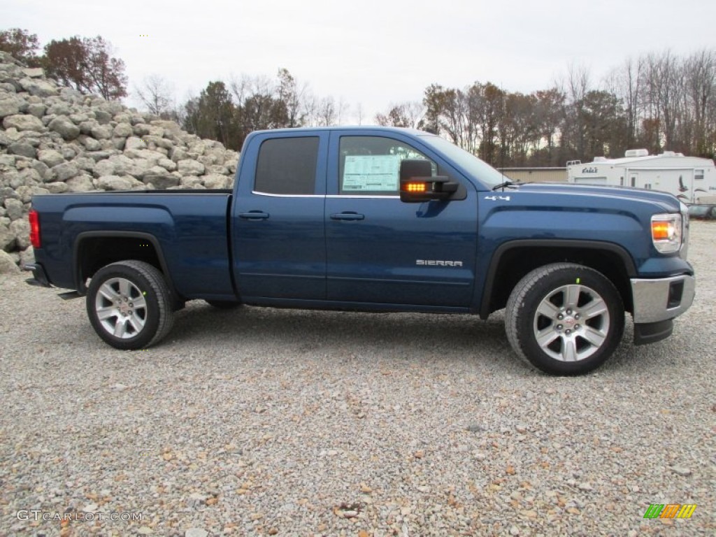 Stone Blue Metallic 2015 GMC Sierra 1500 SLE Double Cab 4x4 Exterior Photo #98878484