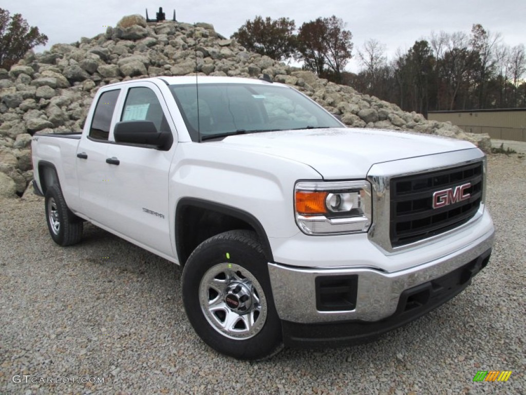 Summit White 2015 GMC Sierra 1500 Double Cab 4x4 Exterior Photo #98878505