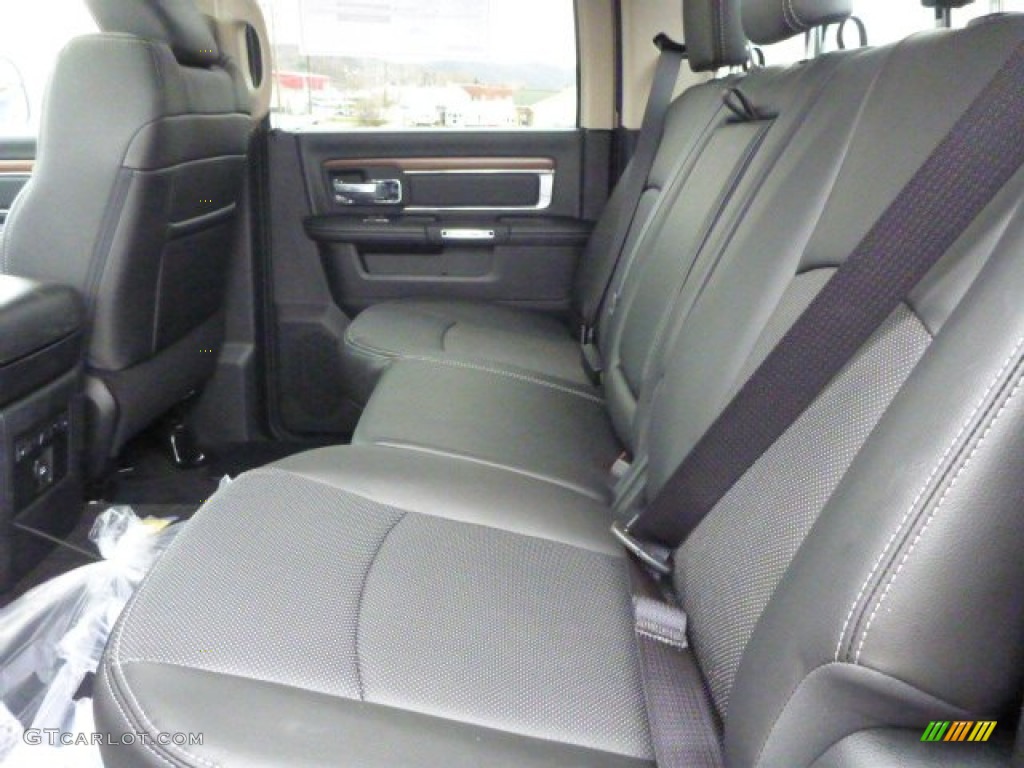 2015 3500 Laramie Crew Cab 4x4 - Blue Streak Pearl / Black photo #12