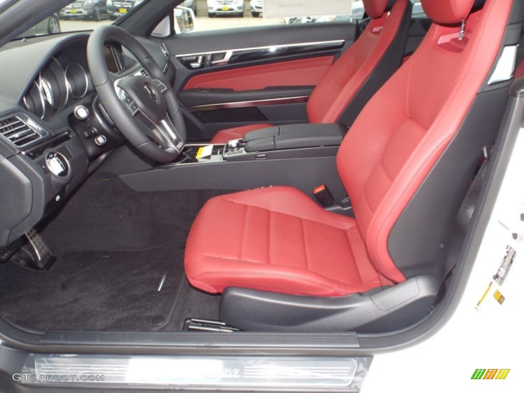 Red/Black Interior 2015 Mercedes-Benz E 400 Coupe Photo #98881529