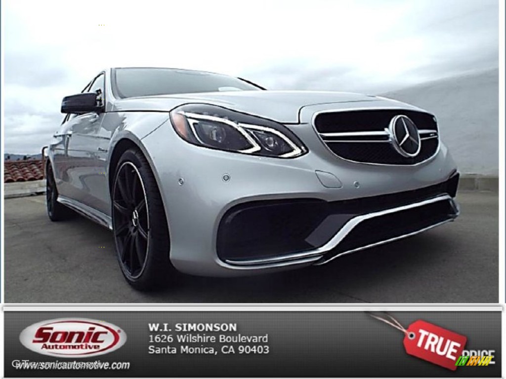 2015 E 63 AMG S 4Matic Sedan - Iridium Silver Metallic / Black photo #1