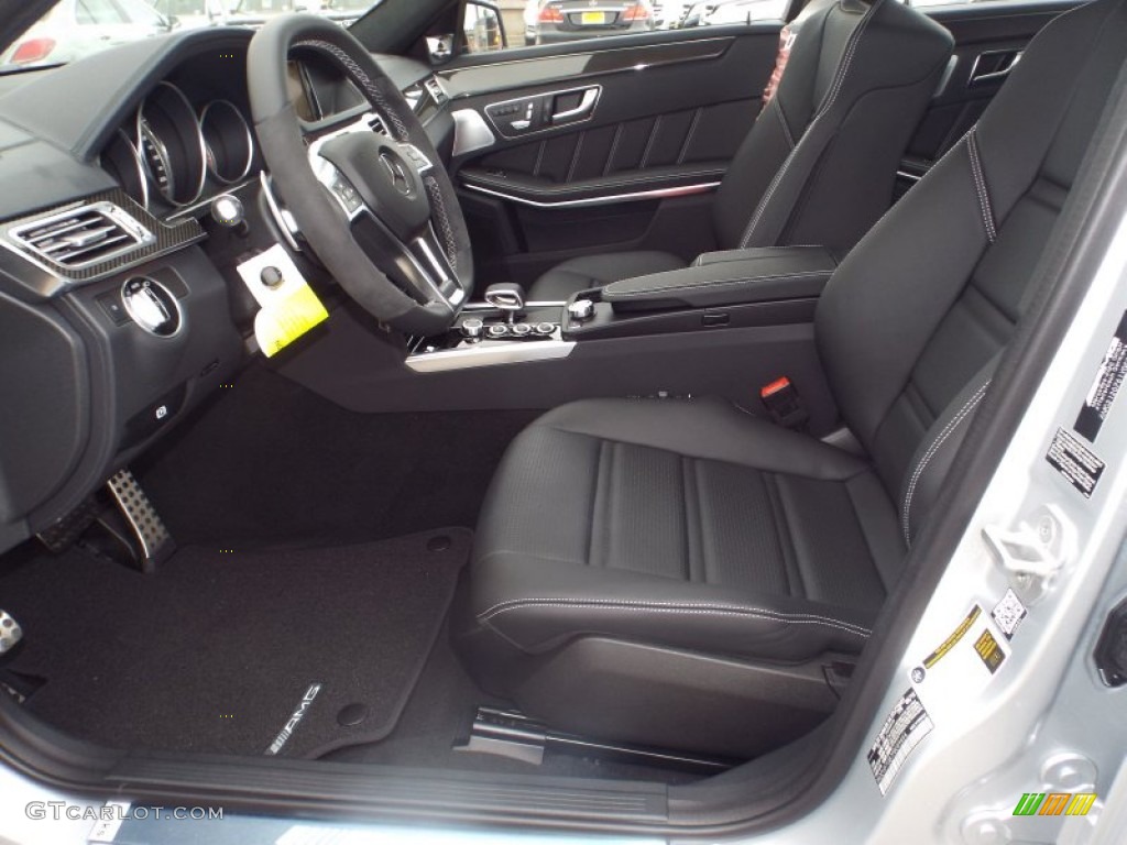 Black Interior 2015 Mercedes-Benz E 63 AMG S 4Matic Sedan Photo #98881778