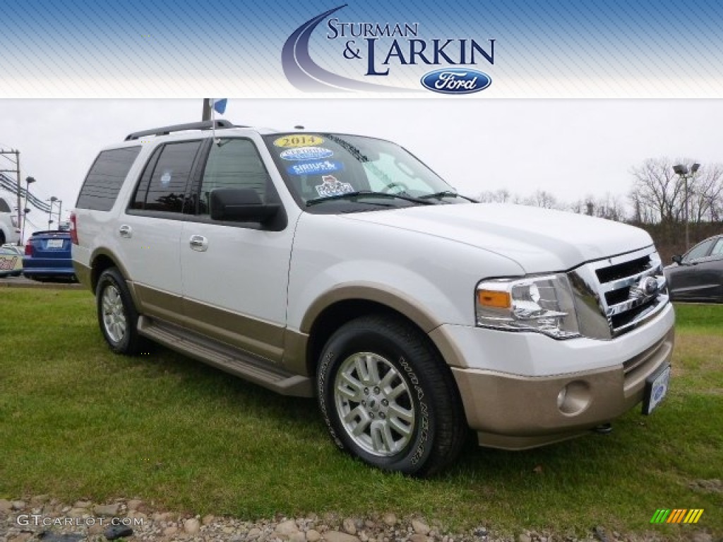 2014 Expedition EL XLT 4x4 - Oxford White / Camel photo #1