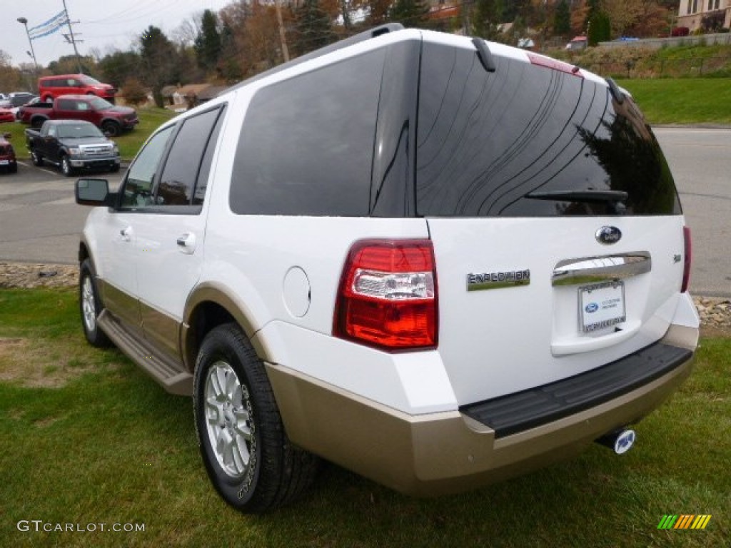 2014 Expedition EL XLT 4x4 - Oxford White / Camel photo #4