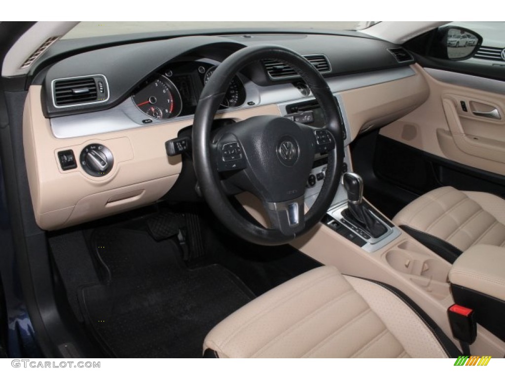 2013 CC Sport Plus - Night Blue Metallic / Desert Beige/Black photo #15