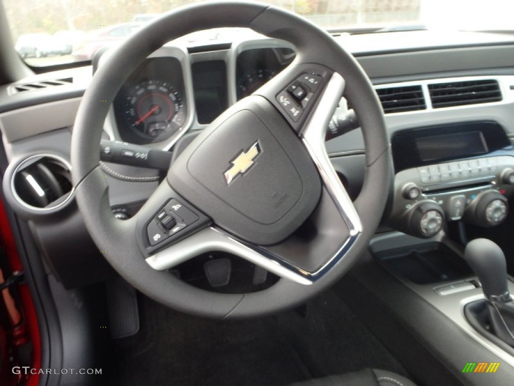 2015 Chevrolet Camaro LS Coupe Black Steering Wheel Photo #98884649