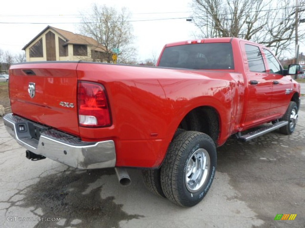 Flame Red 2015 Ram 3500 Tradesman Crew Cab 4x4 Dual Rear Wheel Exterior Photo #98884907