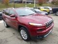 2015 Deep Cherry Red Crystal Pearl Jeep Cherokee Limited 4x4  photo #7