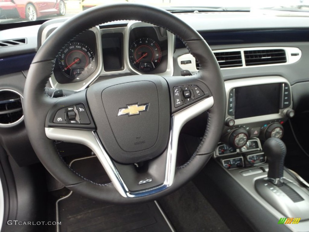 2015 Camaro SS/RS Coupe - Summit White / Blue photo #6