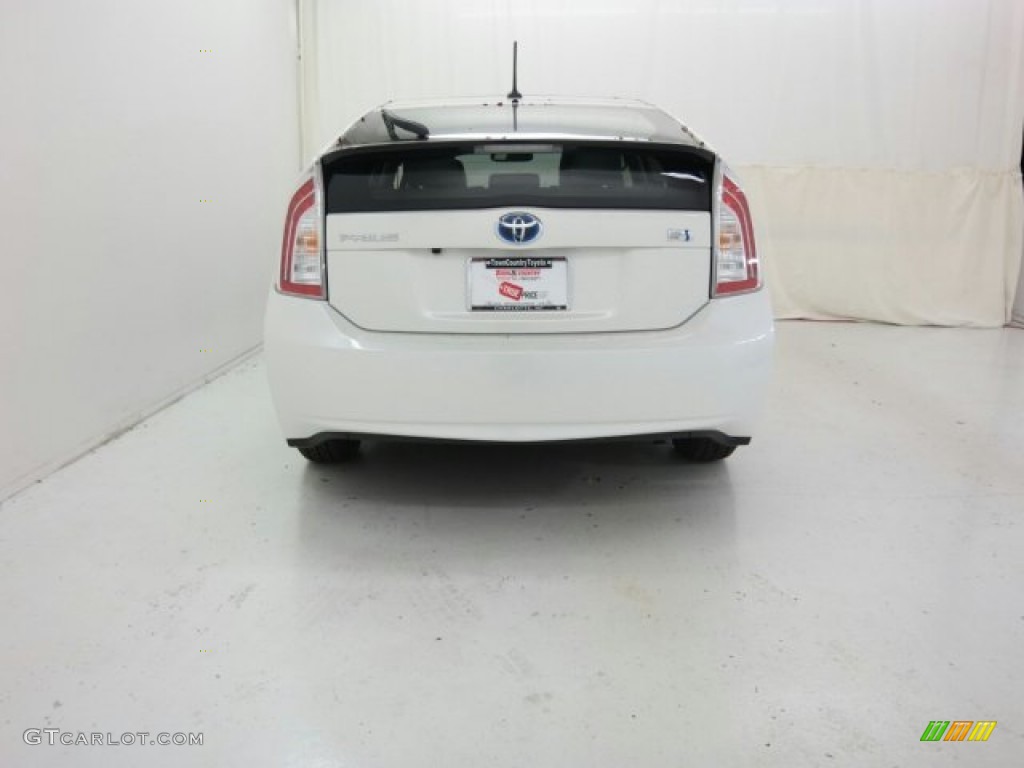 2015 Prius Four Hybrid - Blizzard Pearl / Misty Gray photo #7