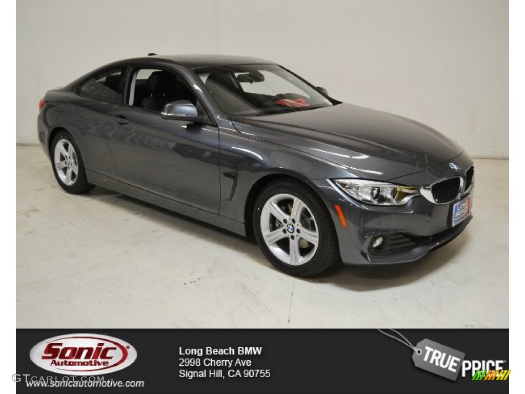 2015 4 Series 428i Coupe - Mineral Grey Metallic / Black photo #1