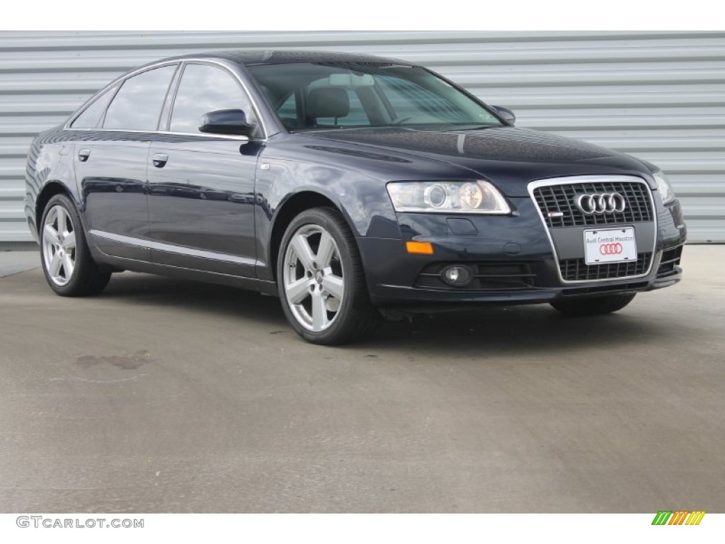 2008 A6 3.2 Sedan - Night Blue Pearl Effect / Light Grey photo #1