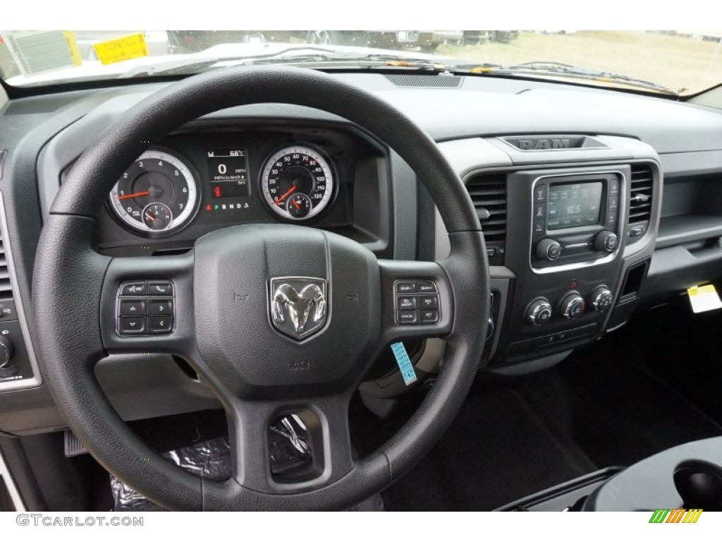 2015 1500 Tradesman Crew Cab - Bright White / Black/Diesel Gray photo #8