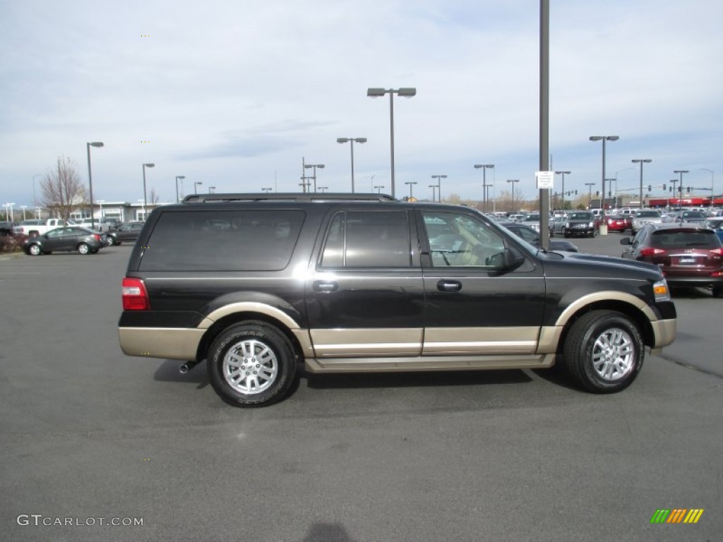 2013 Expedition EL XLT 4x4 - Tuxedo Black / Camel photo #8