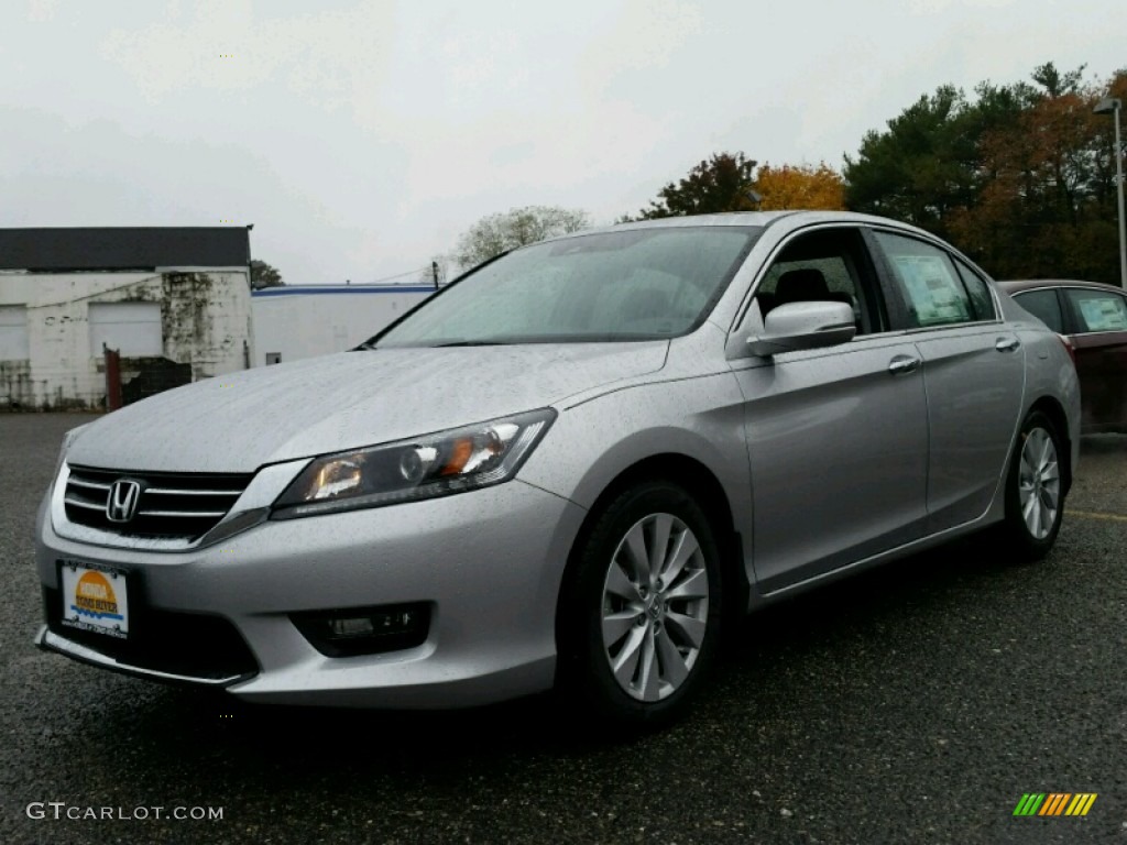2015 Accord EX-L Sedan - Alabaster Silver Metallic / Black photo #1