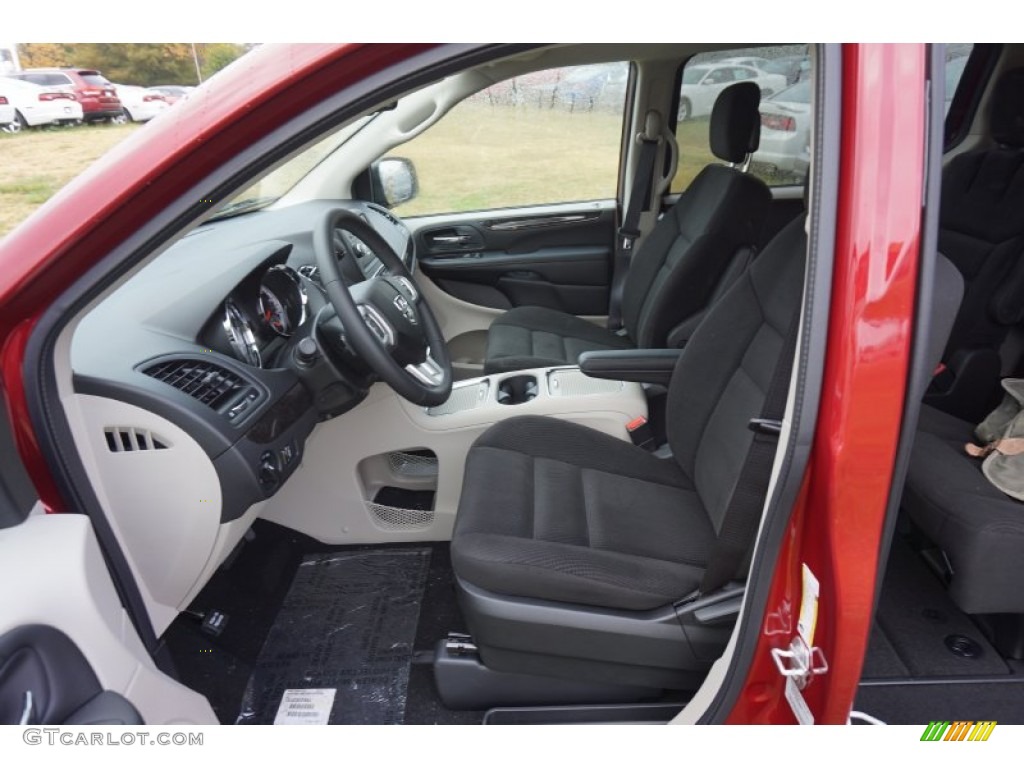 Black/Light Graystone Interior 2015 Dodge Grand Caravan SXT Photo #98898232