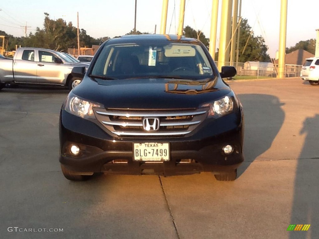 2012 CR-V EX - Crystal Black Pearl / Black photo #1