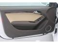 Velvet Beige 2014 Audi A5 2.0T quattro Cabriolet Door Panel