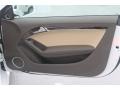 Velvet Beige 2014 Audi A5 2.0T quattro Cabriolet Door Panel