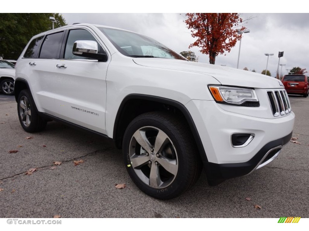 Bright White 2015 Jeep Grand Cherokee Limited Exterior Photo #98900674