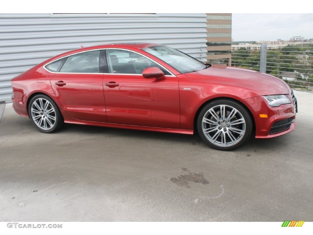 Garnet Red Pearl Effect 2012 Audi A7 3.0T quattro Premium Exterior Photo #98900764