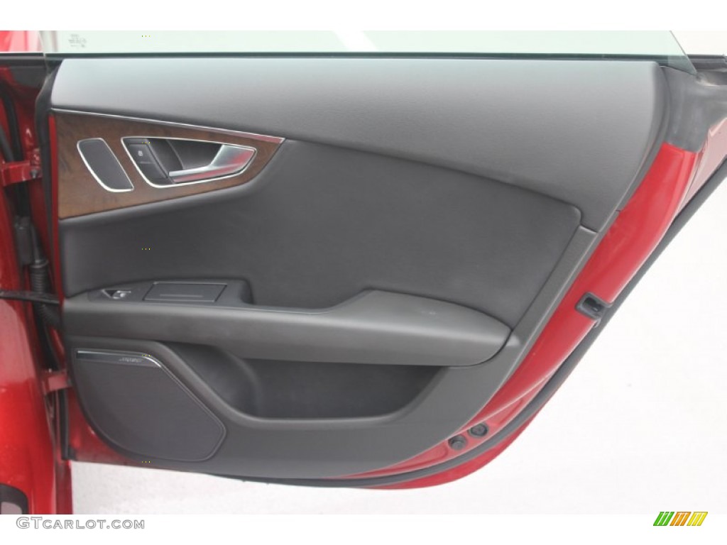 2012 Audi A7 3.0T quattro Premium Black Door Panel Photo #98901196