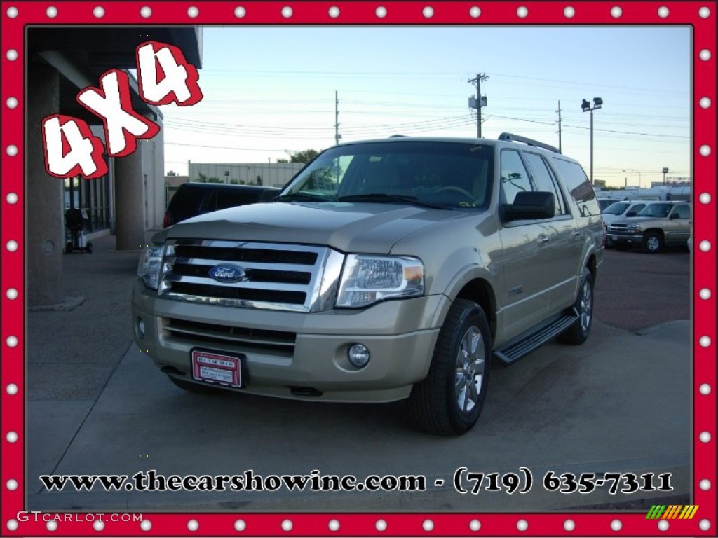 2008 Expedition EL XLT 4x4 - Pueblo Gold Metallic / Camel photo #1