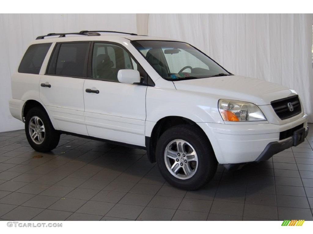 Taffeta White 2004 Honda Pilot EX-L 4WD Exterior Photo #98901622