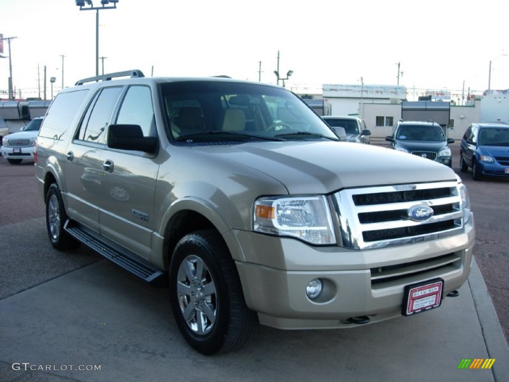 2008 Expedition EL XLT 4x4 - Pueblo Gold Metallic / Camel photo #6