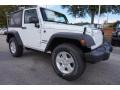 2015 Bright White Jeep Wrangler Sport 4x4  photo #4