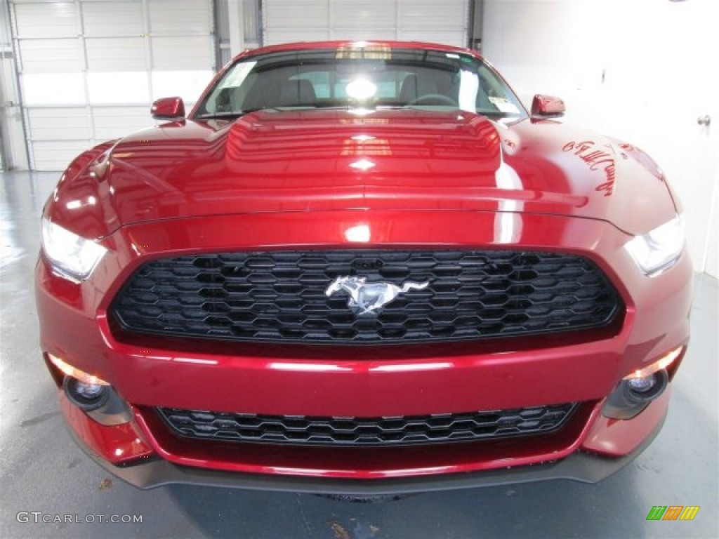 Ruby Red Metallic 2015 Ford Mustang EcoBoost Premium Coupe Exterior Photo #98903722