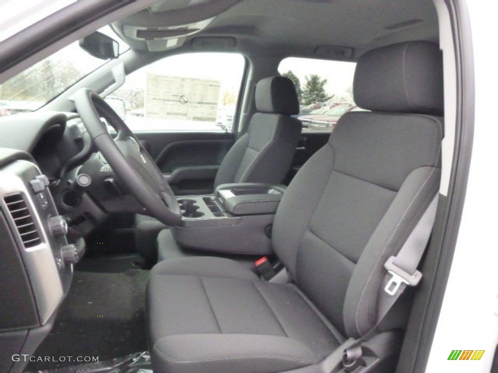 Jet Black Interior 2015 Chevrolet Silverado 1500 LT Crew Cab 4x4 Photo #98903782
