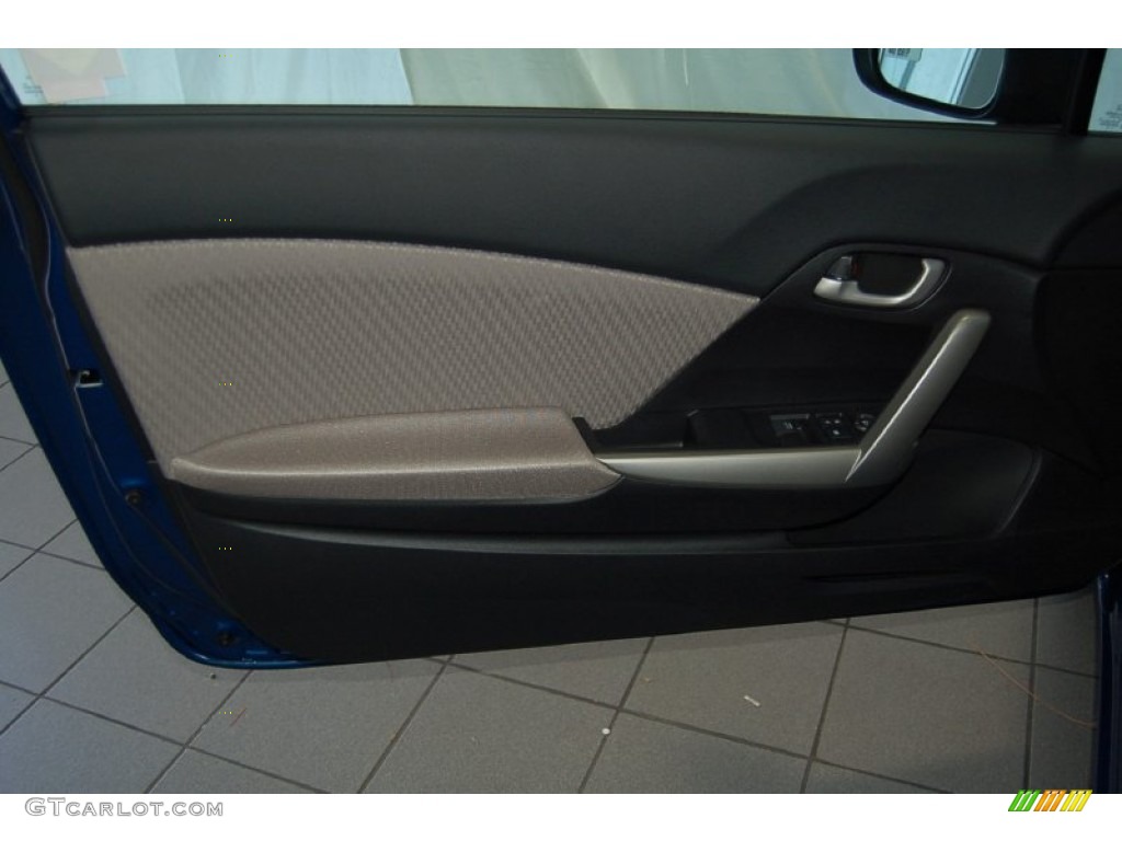 2015 Civic LX Coupe - Dyno Blue Pearl / Gray photo #11