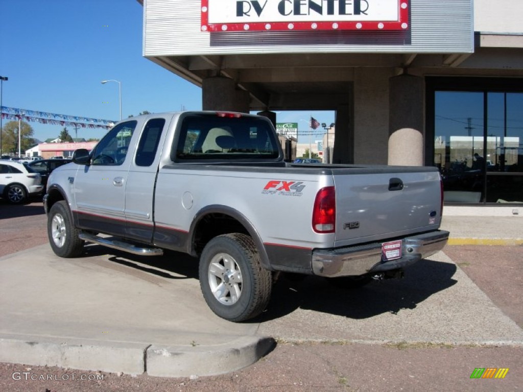 2002 F150 XLT SuperCab 4x4 - Silver Metallic / Dark Graphite photo #3