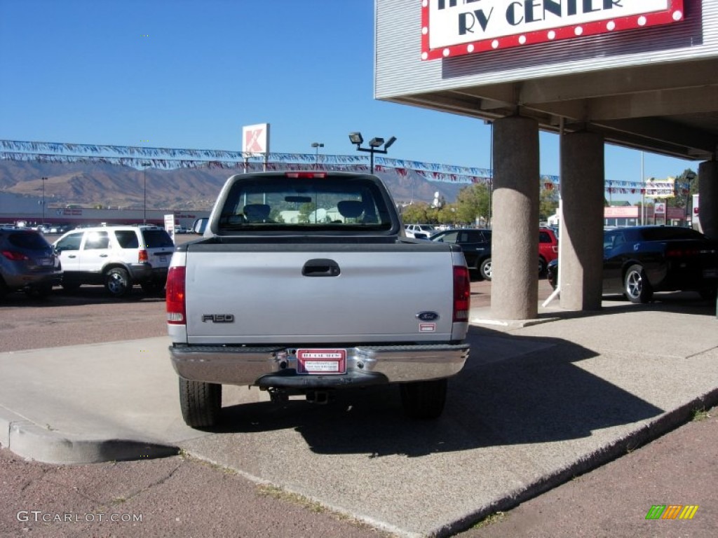 2002 F150 XLT SuperCab 4x4 - Silver Metallic / Dark Graphite photo #4