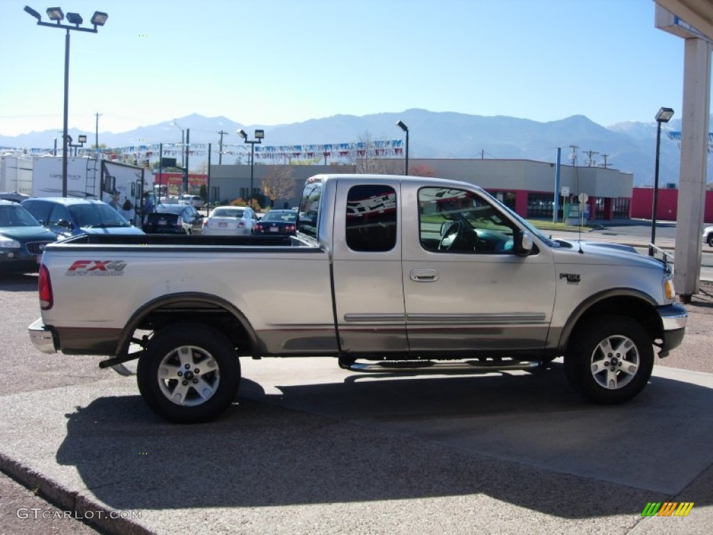 2002 F150 XLT SuperCab 4x4 - Silver Metallic / Dark Graphite photo #5