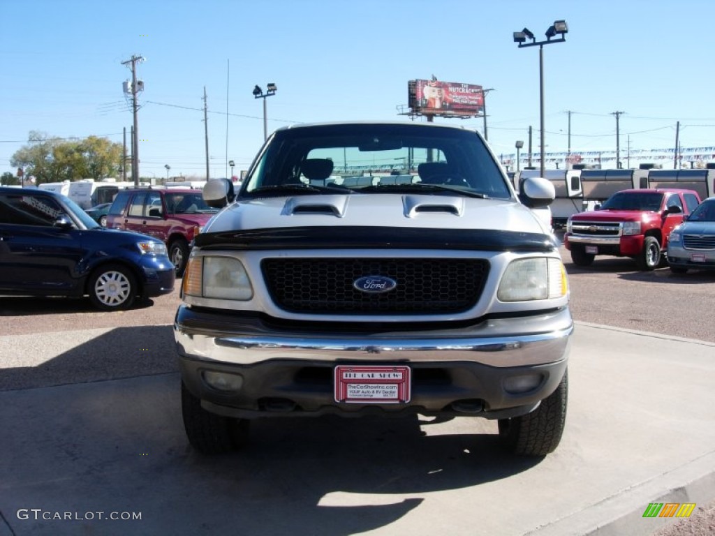 2002 F150 XLT SuperCab 4x4 - Silver Metallic / Dark Graphite photo #7
