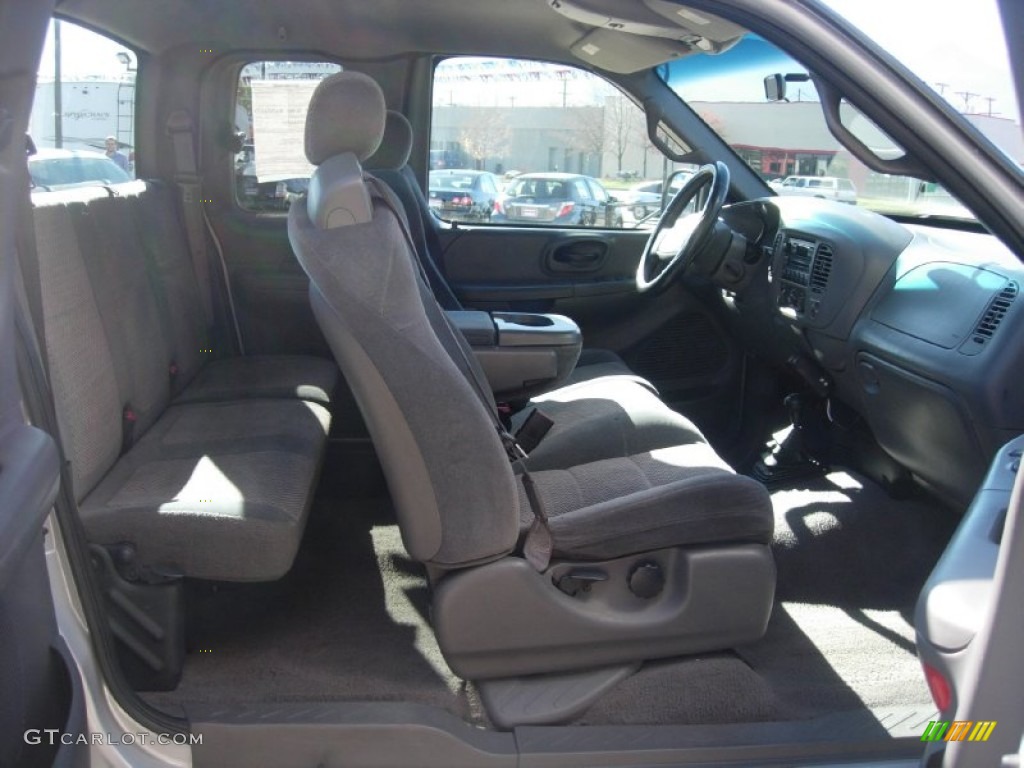 2002 F150 XLT SuperCab 4x4 - Silver Metallic / Dark Graphite photo #9