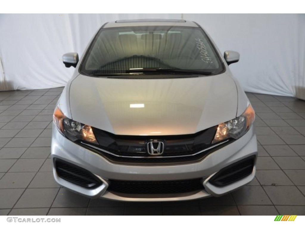 2015 Civic EX Coupe - Alabaster Silver Metallic / Black photo #2