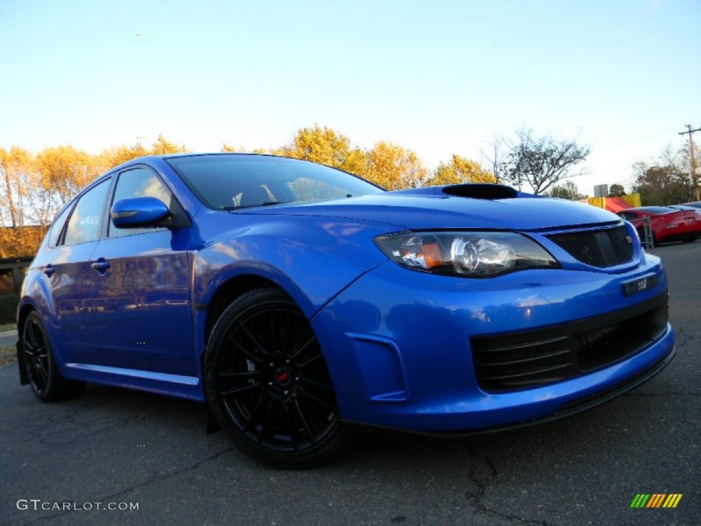 2008 Impreza WRX STi - WR Blue Mica / Carbon Black/Graphite Gray Alcantara photo #2