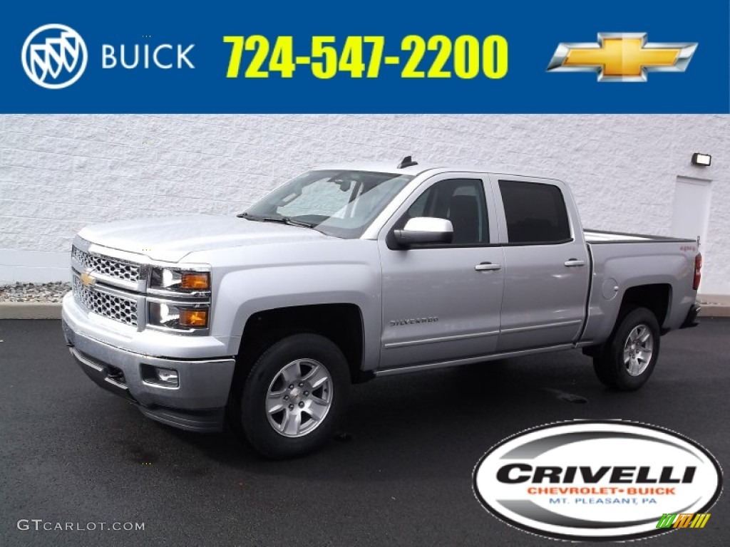 2015 Silverado 1500 LTZ Crew Cab 4x4 - Silver Ice Metallic / Jet Black photo #1