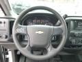 Jet Black/Dark Ash 2015 Chevrolet Silverado 3500HD WT Double Cab 4x4 Steering Wheel