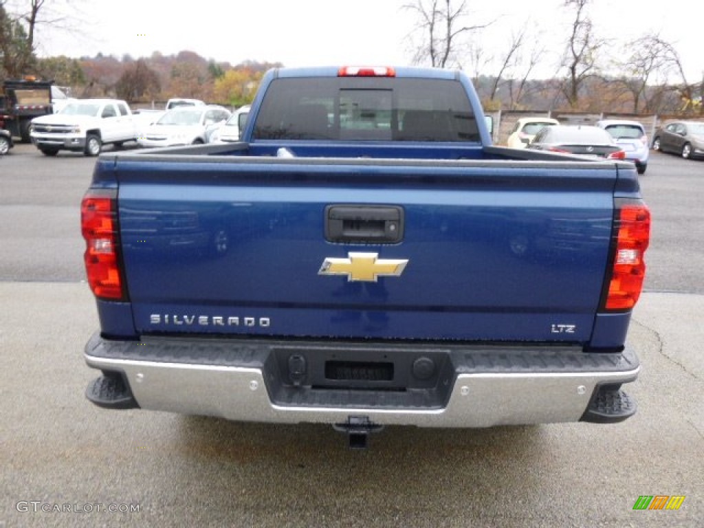 2015 Silverado 1500 LTZ Double Cab 4x4 - Deep Ocean Blue Metallic / Jet Black photo #7