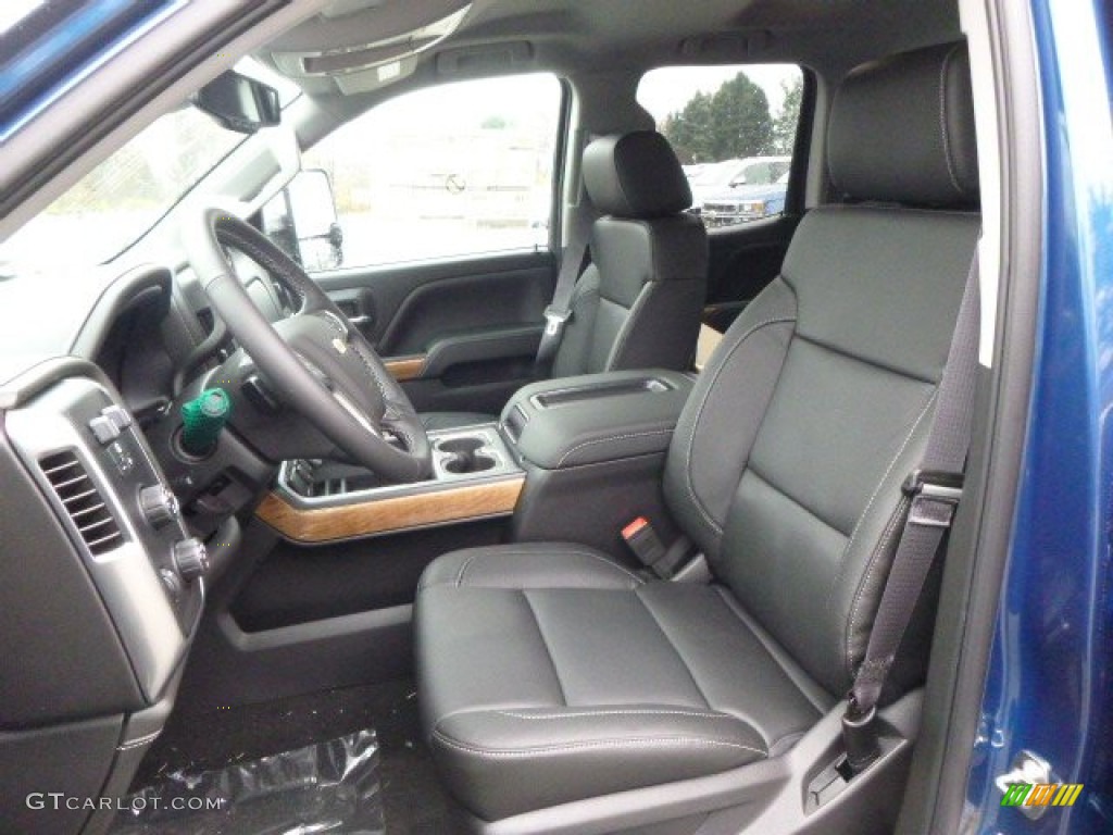 Jet Black Interior 2015 Chevrolet Silverado 1500 LTZ Double Cab 4x4 Photo #98905525