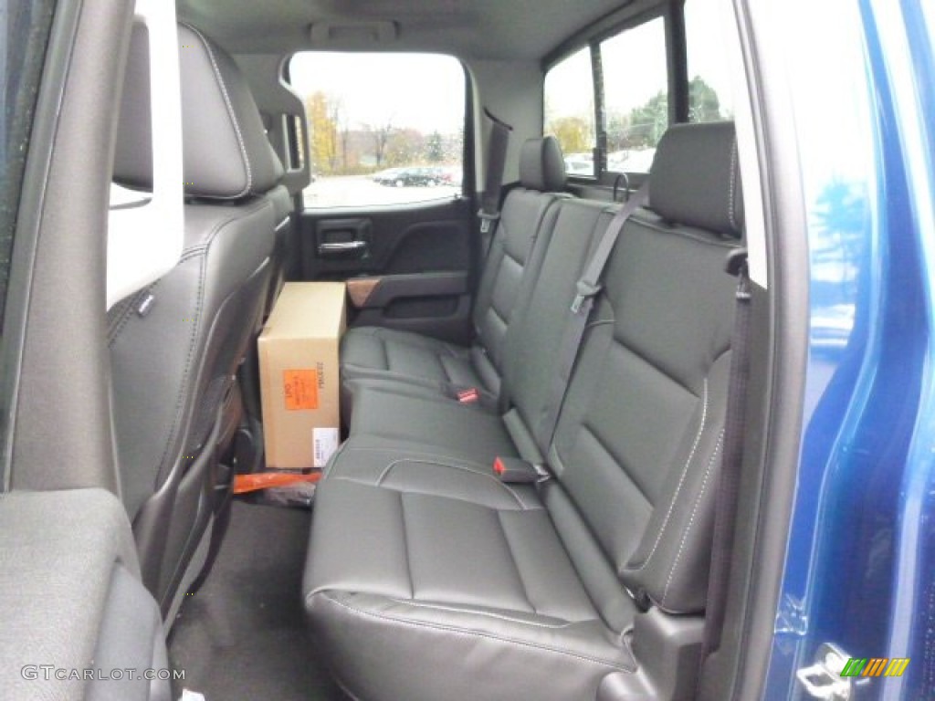 Jet Black Interior 2015 Chevrolet Silverado 1500 LTZ Double Cab 4x4 Photo #98905546