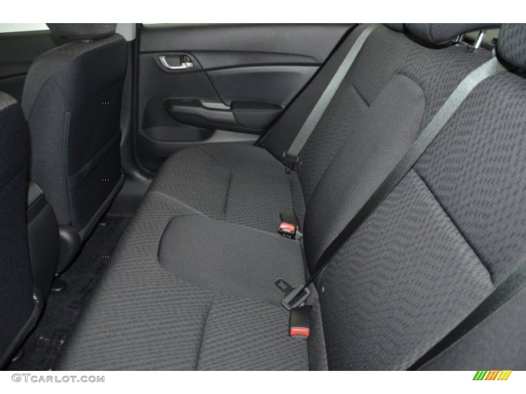 2015 Civic LX Sedan - Alabaster Silver Metallic / Black photo #18