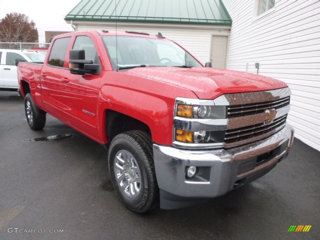 Victory Red 2015 Chevrolet Silverado 3500HD LT Crew Cab 4x4 Exterior Photo #98907178