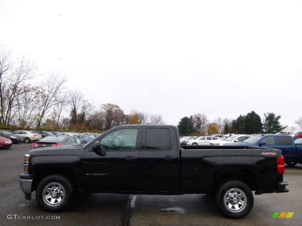 2015 Silverado 1500 WT Double Cab 4x4 - Black / Dark Ash/Jet Black photo #1